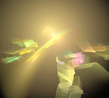 Dijital illüstrasyon vektör çizim