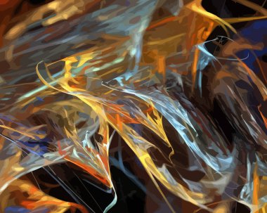 Dijital illüstrasyon vektör çizim