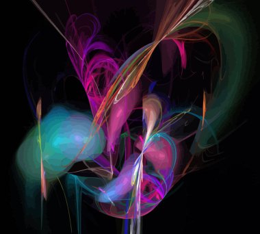 Dijital illüstrasyon vektör çizim