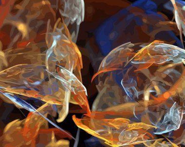 Dijital illüstrasyon vektör çizim