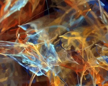 Dijital illüstrasyon vektör çizim