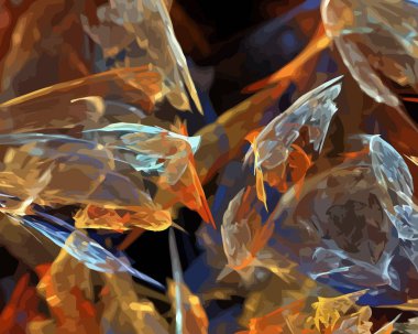 Dijital illüstrasyon vektör çizim