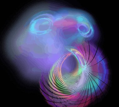 Dijital illüstrasyon vektör çizim