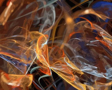 Dijital illüstrasyon vektör çizim