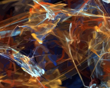 Dijital illüstrasyon vektör çizim