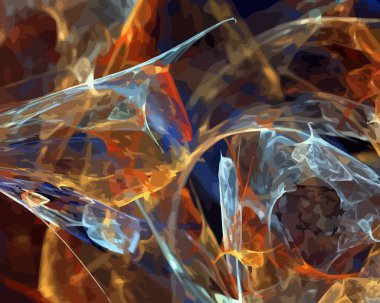 Dijital illüstrasyon vektör çizim