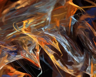 Dijital illüstrasyon vektör çizim