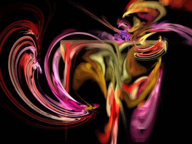 Dijital illüstrasyon vektör çizim