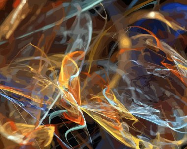 Dijital illüstrasyon vektör çizim