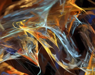 Dijital illüstrasyon vektör çizim