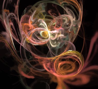 Dijital illüstrasyon vektör çizim