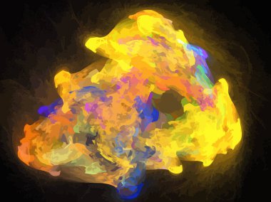 Dijital illüstrasyon vektör çizim