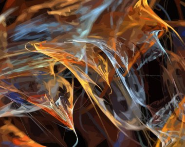 Dijital illüstrasyon vektör çizim