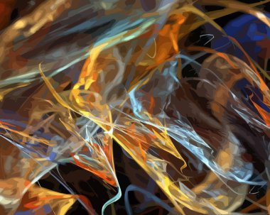 Dijital illüstrasyon vektör çizim