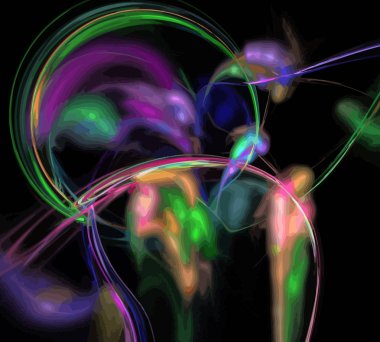 Dijital illüstrasyon vektör çizim