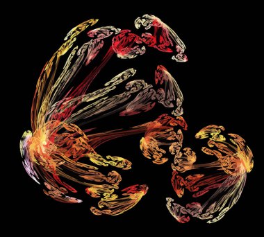 Dijital illüstrasyon vektör çizim