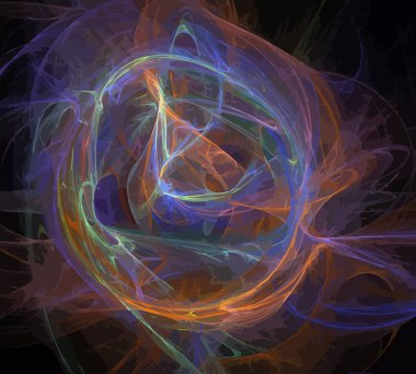 Dijital illüstrasyon vektör çizim