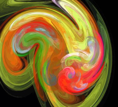 Dijital illüstrasyon vektör çizim