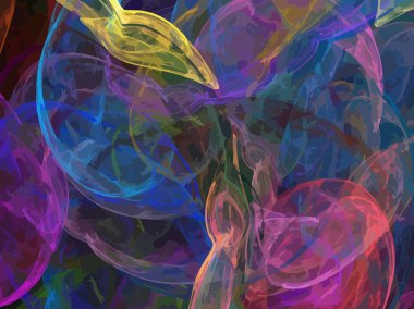 Dijital illüstrasyon vektör çizim