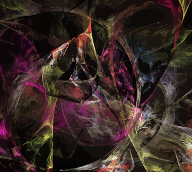 Dijital illüstrasyon vektör çizim