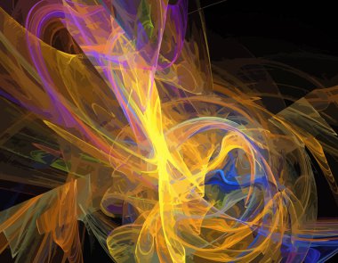 Dijital illüstrasyon vektör çizim