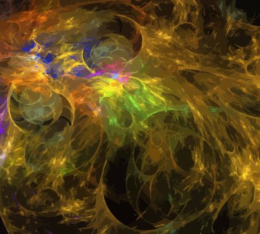 Dijital illüstrasyon vektör çizim