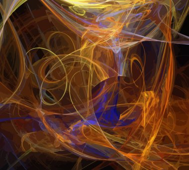 Dijital illüstrasyon vektör çizim