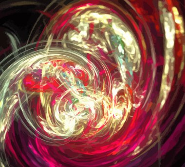 Dijital illüstrasyon vektör çizim