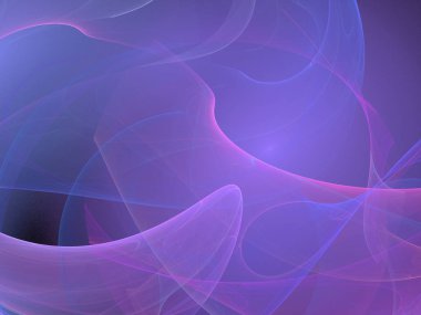 Siyah Renk Üzerine Bir Dijital Fraktal Resmi