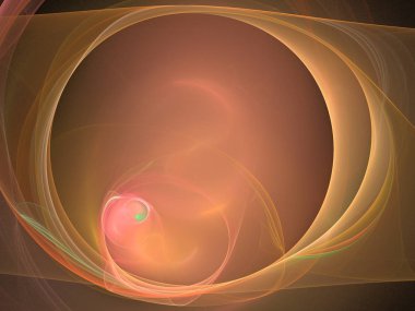 Siyah Renk Üzerine Bir Dijital Fraktal Resmi