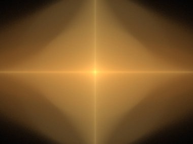 Siyah Renk Üzerine Bir Dijital Fraktal Resmi