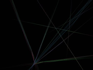 Siyah Renk Üzerine Bir Dijital Fraktal Resmi