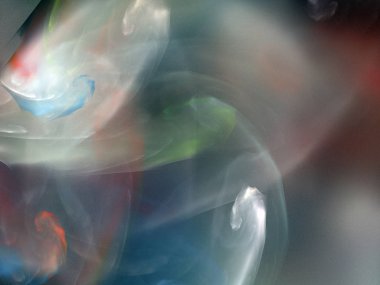 Siyah Renk Üzerine Bir Dijital Fraktal Resmi