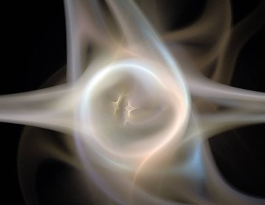 Siyah Renk Üzerine Bir Dijital Fraktal Resmi