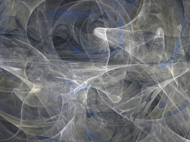 Siyah Renk Üzerine Bir Dijital Fraktal Resmi