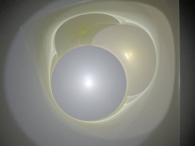 Siyah Renk Üzerine Bir Dijital Fraktal Resmi