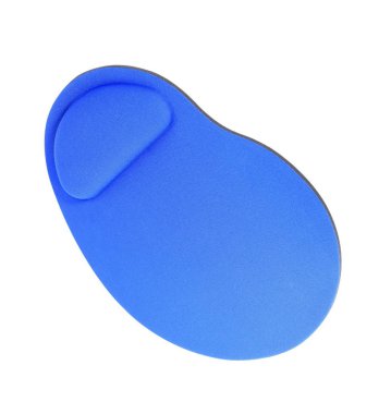 Beyaz arka plan üzerinde izole mavi Mouse Pad