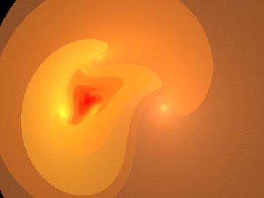 Siyah Renk Üzerine Bir Dijital Fraktal Resmi