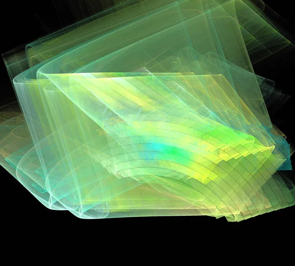 Siyah Renk Üzerine Bir Dijital Fraktal Resmi