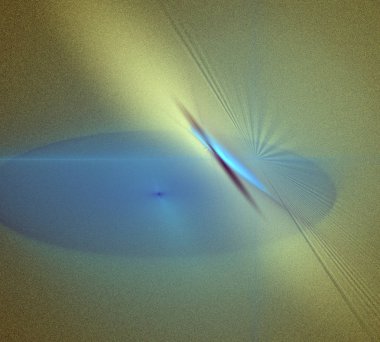 Siyah Renk Üzerine Bir Dijital Fraktal Resmi