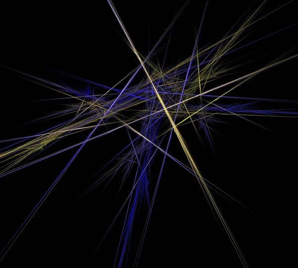 Siyah Renk Üzerine Bir Dijital Fraktal Resmi