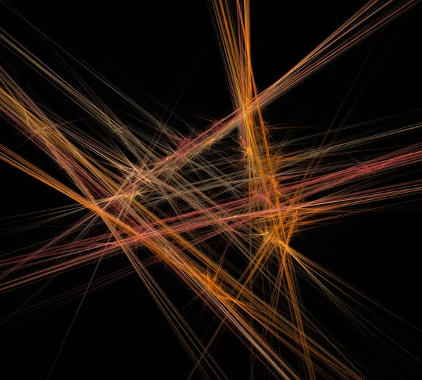 Siyah Renk Üzerine Bir Dijital Fraktal Resmi