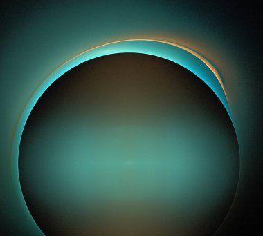 Siyah Renk Üzerine Bir Dijital Fraktal Resmi