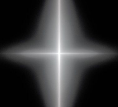 Siyah Renk Üzerine Bir Dijital Fraktal Resmi