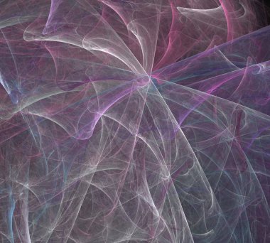 Siyah Renk Üzerine Bir Dijital Fraktal Resmi