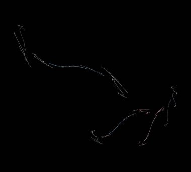 Siyah Renk Üzerine Bir Dijital Fraktal Resmi