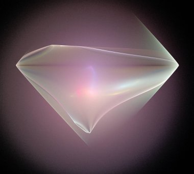 Siyah Renk Üzerine Bir Dijital Fraktal Resmi