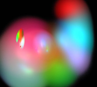 Siyah Renk Üzerine Bir Dijital Fraktal Resmi