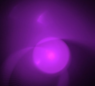 Siyah Renk Üzerine Bir Dijital Fraktal Resmi