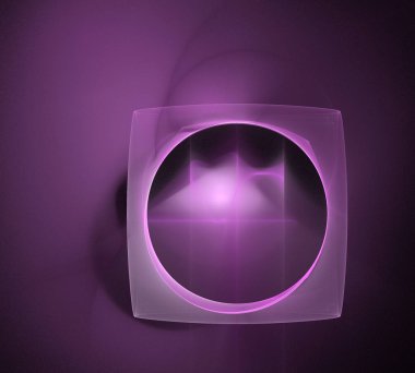 Siyah Renk Üzerine Bir Dijital Fraktal Resmi